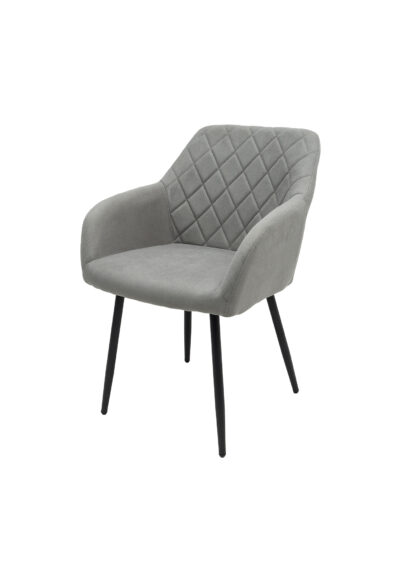 Scaun ML-5, tapitat stofa, gri