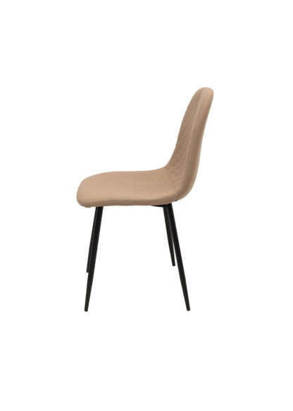 Scaun ML-6, tapitat stofa, crem - imagine 2
