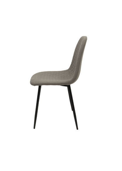 Scaun ML-6, tapitat stofa, gri - imagine 2