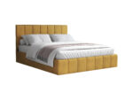 Pat Cozy, 140x200 cm, galben, suport saltea din PAL - imagine 3