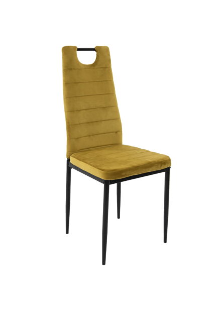 Scaun living tapitat cu stofa premium, s-175, galben