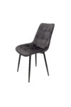 Scaun living HT1, stofa, gri inchis