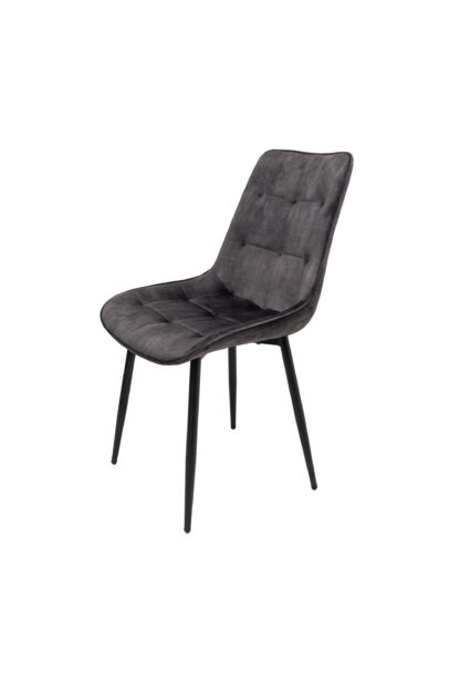 Scaun living HT1, stofa, gri inchis