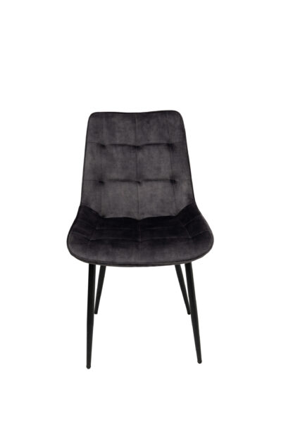 Scaun living HT1, stofa, gri inchis - imagine 2