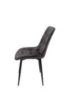 Scaun living HT1, stofa, gri inchis - imagine 3
