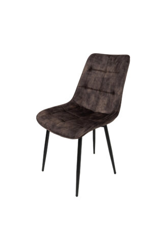 Scaun living HT1, stofa, maro inchis