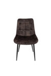 Scaun living HT1, stofa, maro inchis - imagine 2