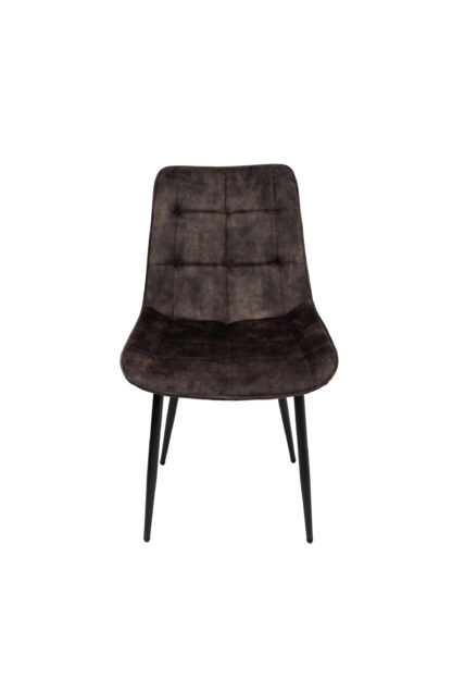 Scaun living HT1, stofa, maro inchis - imagine 2