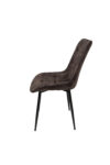 Scaun living HT1, stofa, maro inchis - imagine 3