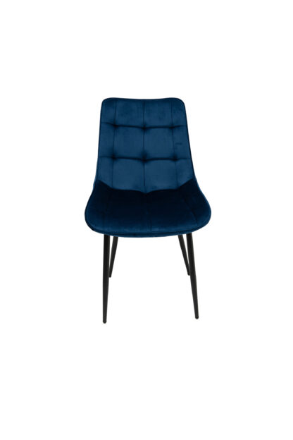 Scaun living HT2, stofa, albastru - imagine 2