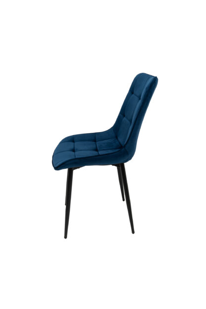 Scaun living HT2, stofa, albastru - imagine 3