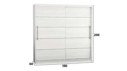 Dressing Ina, 150x200x60 cm, Alb/Pin - imagine 5