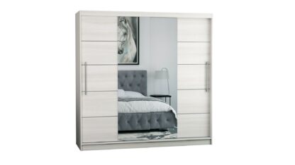 Dressing Sara, cu oglinda, 200x200x60 cm, Pin - imagine 2