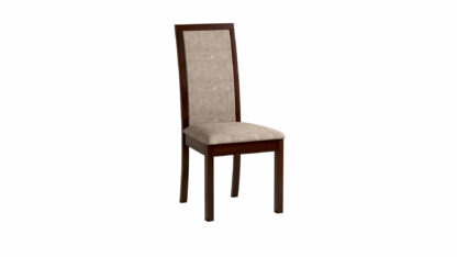 Set masa extensibila 160/240x90 cm MB-13 Venus5l cu 10 scaune tapitate Roma4 O 25b, nuc, lemn masiv de fag, MDF, stofa - imagine 5