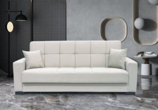 Canapea extensibila cu 3 locuri FER, crem