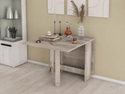 Masa pliabila fold, 161x75x89 cm, K537 stejar gri - imagine 2
