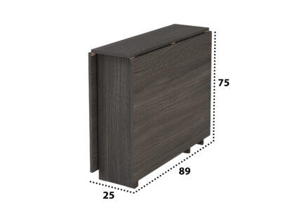 Masa pliabila fold, 161x75x89 cm, K526 cenusiu - imagine 5